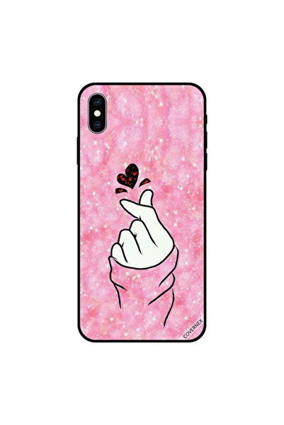 Covernex غطاء حماية لهاتف iPhone XS MAX Snap Love وردي لامع
