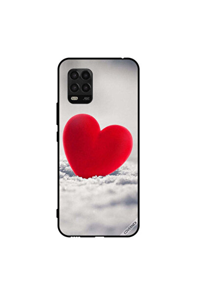 Covernex غطاء حماية لهاتف شاومي مي 10 لايت 5G بتصميم قلب أحمر جميل