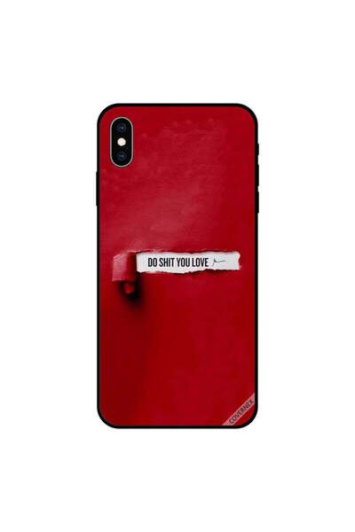 Covernex غطاء حماية لهاتف iPhone XS MAX - Do Shit You Love - أحمر