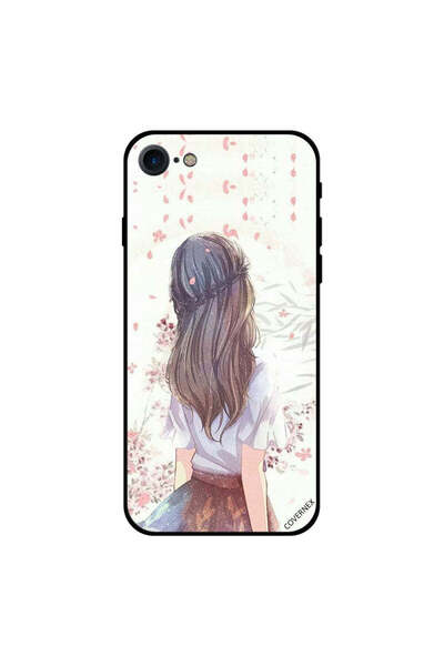 Covernex غطاء حماية لجهاز iPhone 8 بفتاة لطيفة في تفكير عميق