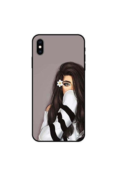 Covernex غطاء حماية لجهاز iPhone XS MAX وردة بيضاء في أذنها