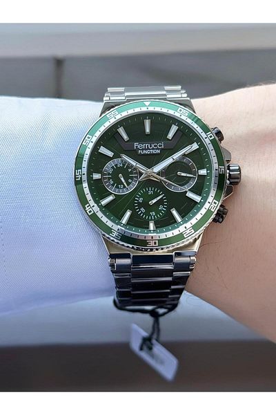 Ferrucci Men's Functions Active Metal Cord Wrist Watch