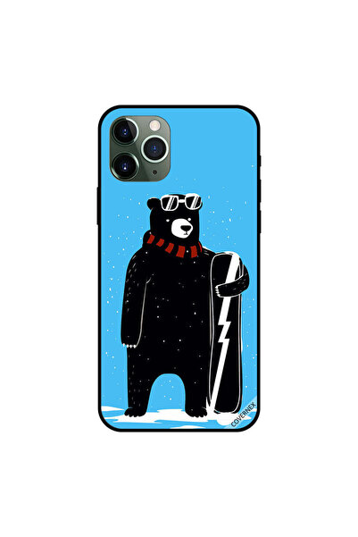 Covernex غطاء حماية لهاتف iPhone 11 Pro Max بتصميم دب مع حقيبة تزلج