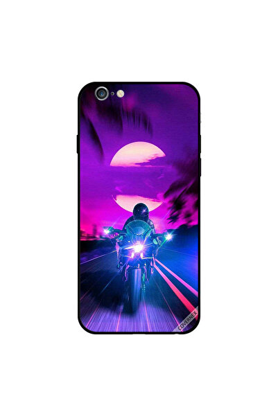 Covernex غطاء حماية لجهاز iPhone 6 Plus بطبعة راكب الدراجة النارية الذي يترك ...