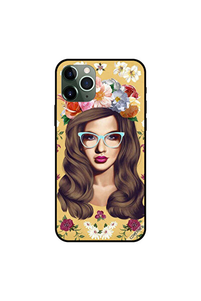 Covernex غطاء حماية لجهاز iPhone 11 Pro بتصميم فتاة أنيقة مزينة بالزهور