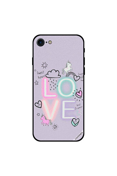 Covernex غطاء حماية لجهاز iPhone 7 بتصميم قلب جميل ووحيد القرن