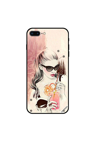 Covernex غطاء حماية لجهاز iPhone 7 Plus بطبعة شرب عصير البرتقال