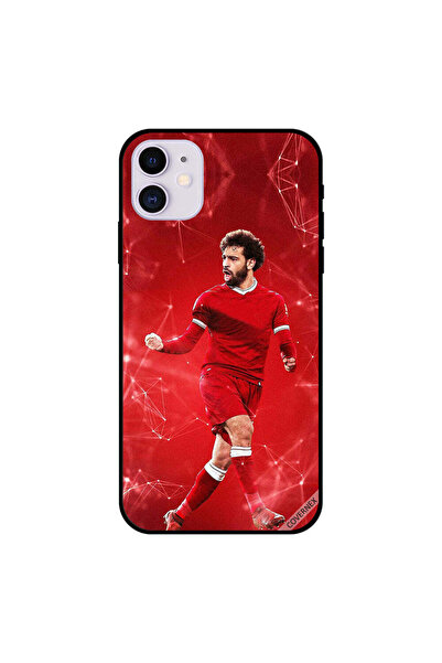 Covernex غطاء حماية لهاتف iPhone 11 نجم كرة القدم المصرية باللون الأحمر الكامل