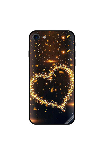 Covernex غطاء حماية لجهاز iPhone 8 بتصميم قلب من القطع الذهبية