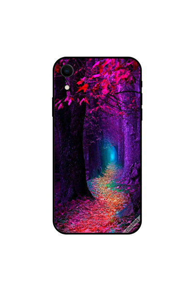 Covernex غطاء حماية iPhone XR بتصميم غابة ملونة