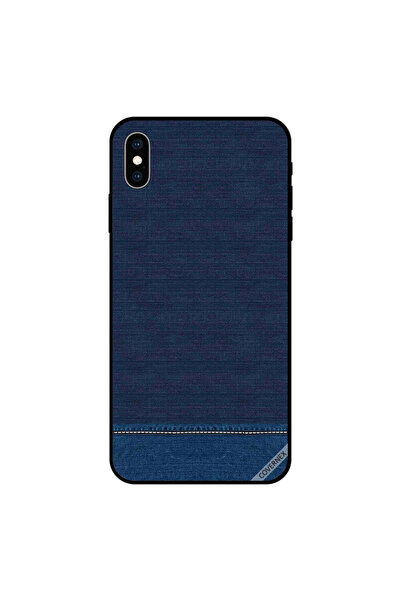 Covernex غطاء حماية لجهاز iPhone XS MAX بنقشة جينز أزرق