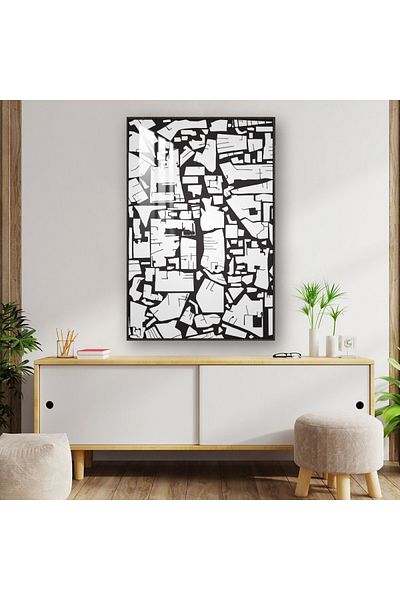4gdran Luxury wooden wall plaque with brown frame and clear acrylic layer