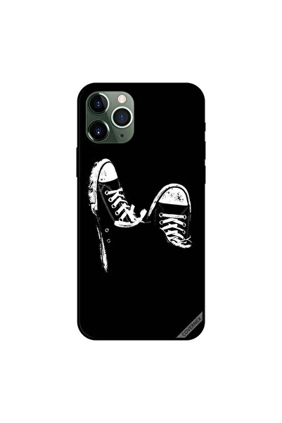 Covernex غطاء حماية لجهاز iPhone 11 Pro Max من القماش باللونين الأبيض والأسود