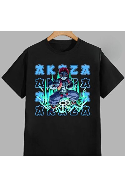 Flood Of Style Tricou unisex cu model anime Akaza demon slayer