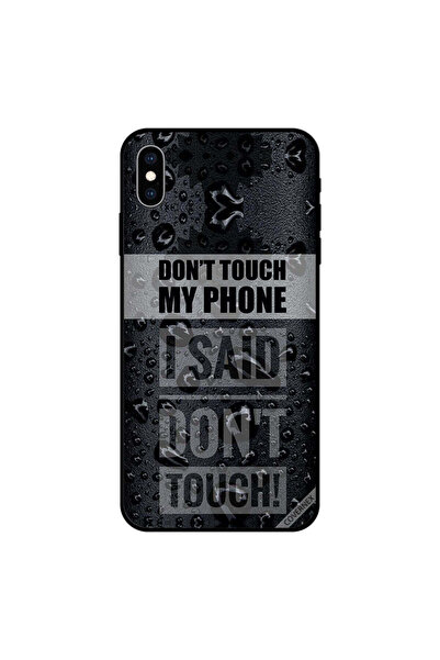 Covernex غطاء حماية لجهاز iPhone XS MAX مكتوب عليه "لا تلمس هاتفي، قلت لا تلمس"