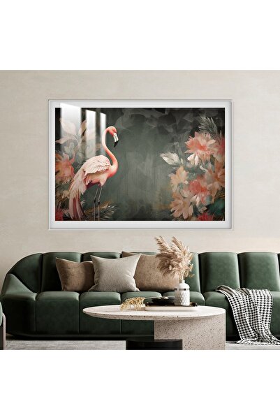 SND لوحة جدارية خشبية فاخرة مع برواز فضي و طبقة من الاكرليك الشفاف