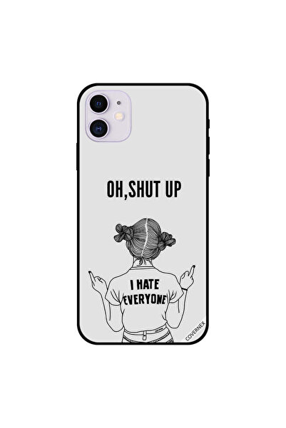 Covernex غطاء حماية لجهاز iPhone 11 "أكره الجميع"