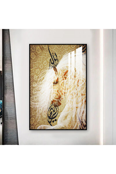 SND لوحة جدارية خشبية فاخرة مع برواز اسود و طبقة من الاكرليك الشفاف