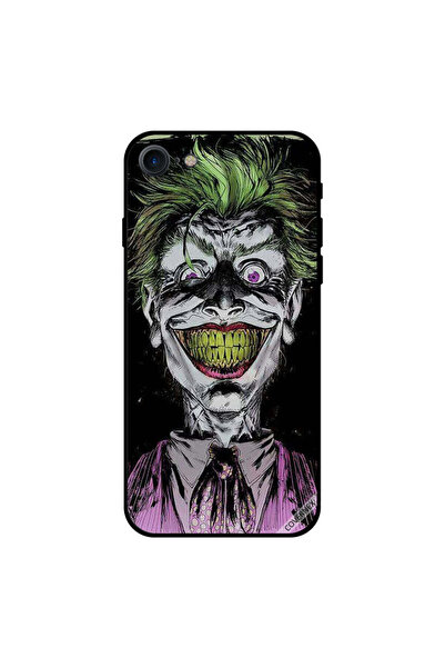 Covernex غطاء حماية لجهاز iPhone 8 بطبعة الرجل الضاحك باللون الوردي