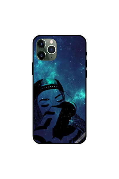 Covernex غطاء حماية لجهاز iPhone 11 Pro Max بطبعة فتاة حزينة وسماء ليلية