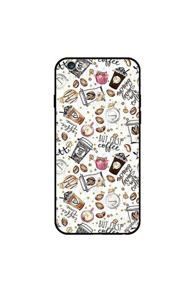 Covernex غطاء حماية لهاتف iPhone 6s Plus، علامات قهوة أولية للبنات