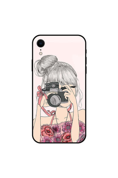 Covernex غلاف iPhone XR مع صورة فتاة تنقر