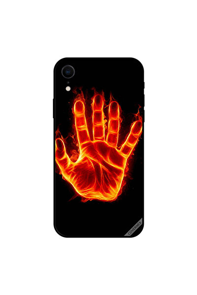 Covernex غطاء حماية iPhone XR بتصميم اليد المشتعلة