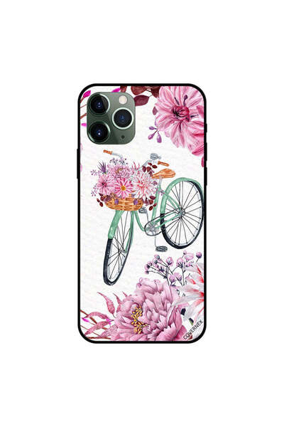 Covernex غطاء حماية لجهاز iPhone 11 Pro Max بتصميم دائري مع باقة من الزهور