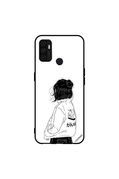Covernex غطاء حماية لهاتف Oppo A11s/A53 5G فتاة تفكر بعمق كبير