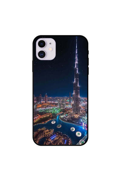 Covernex غطاء حماية لجهاز iPhone 11 - منظر ليلي لوسط المدينة