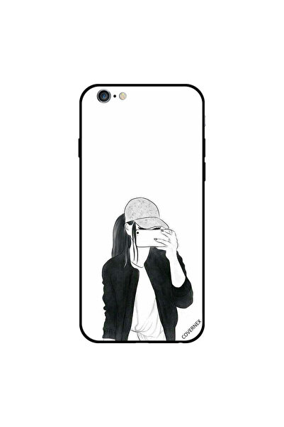 Covernex iPhone 6 Plus Case Cover Cap Girl Making Photo B&W