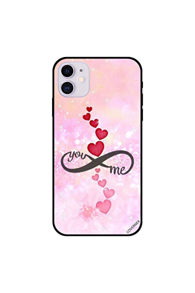 Covernex غطاء حماية لجهاز iPhone 11 - قلوب حمراء ووردية - You Infinity Me