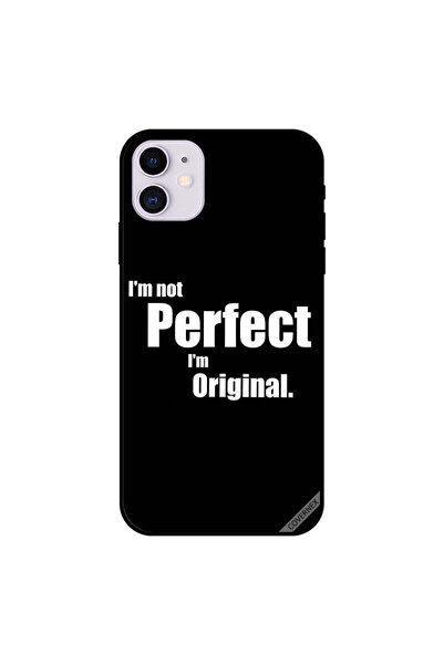 Covernex غطاء حماية لجهاز iPhone 11 أنا لست مثاليًا أنا أصلي