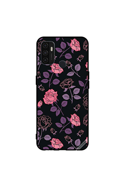 Covernex غطاء حماية لهاتف Oppo A11s/A53 5G، زهور وردية وأرجوانية