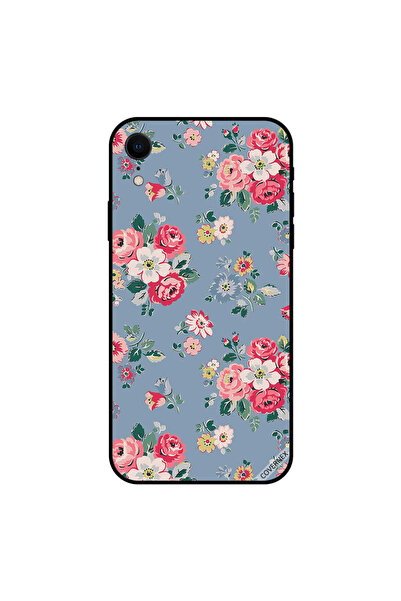 Covernex غطاء حماية لهاتف iPhone XR بنقشة زهور باللون الأزرق الفاتح
