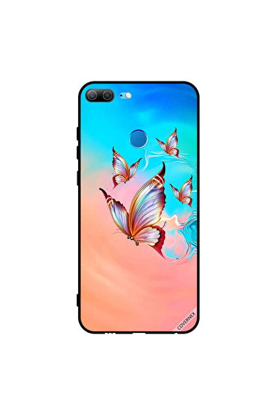 Covernex غطاء حماية لهاتف Honor 9 Lite - فراشات تحلق فوق لون الطلاء