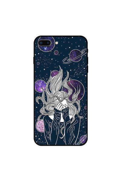 Covernex غطاء حماية لجهاز iPhone 7 Plus برسومات فتاة خيالية في نبات