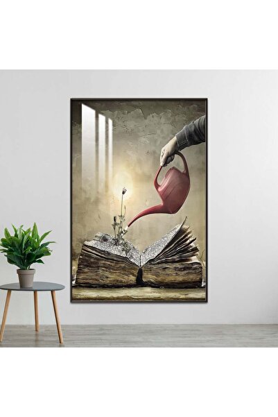 Marktna لوحة جدارية خشبية فاخرة مع برواز اسود و طبقة من الاكرليك الشفاف