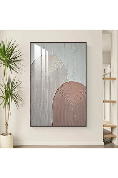 SND لوحة جدارية خشبية بتصميم الفن التجريدي مع برواز شامبين و طبقة من الاكرليك...