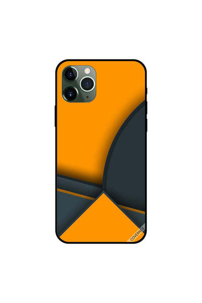 Covernex غطاء حماية لجهاز iPhone 11 Pro Max بنقشة أشكال باللونين الأصفر والأسود