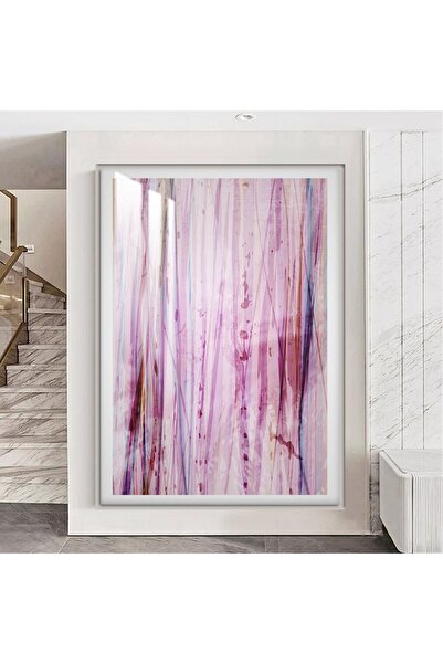 Marktna لوحة جدارية خشبية فاخرة مع برواز فضي و طبقة من الاكرليك الشفاف