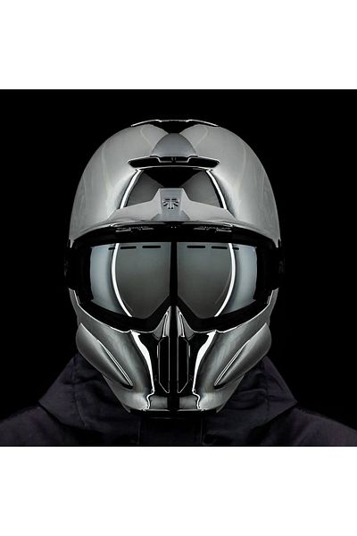 GÜMRÜK BEY Ruroc Rg1-Dx Chrome Recco Reflective Ski & Snowboard Helmet M-L 57-59cm + Rg22-M Mogloc Goggles