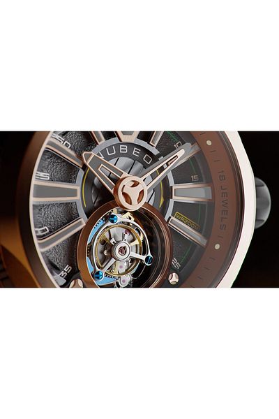 Nubeo Ανδρικό Ρολόι Nubeo NB-6075-0A, Αυτόματο, 52mm, 10ATM