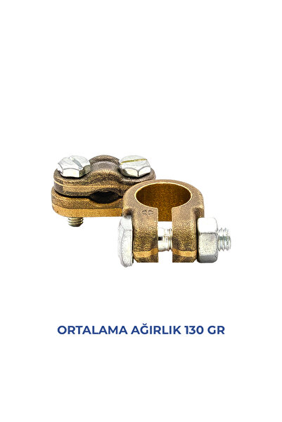 allestock Akü Kutup Başı - Döküm Pirinç - 2'li Set