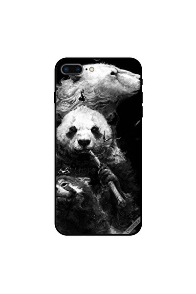 Covernex غطاء حماية لجهاز iPhone 7 Plus بتصميم باندا باللون الأسود