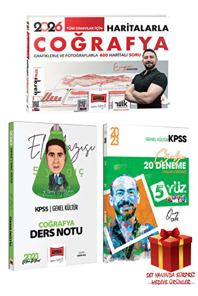 Yargı Yayınları Engin Eraydın | 2026 Tüm Sınavlar İçin Haritalarla Coğrafya+E...