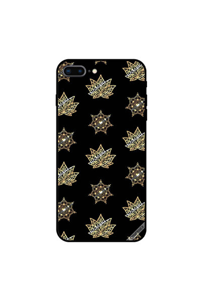 Covernex غطاء حماية لهاتف iPhone 7 Plus بنقشة زهور ذهبية