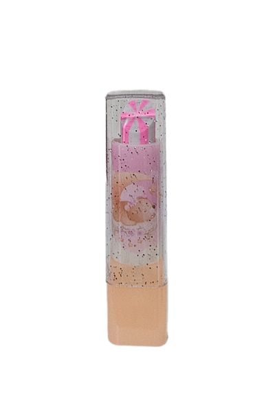 FixPoint Orange Sleeping Teddy Bear Illustrated Lipstick Eraser (1 Piece)
