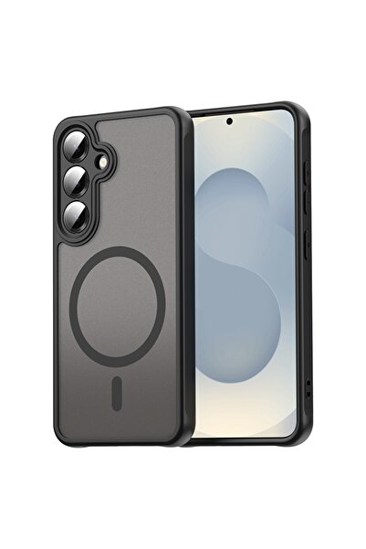 SKYDDAR INNOVATION Husă pentru Samsung Galaxy S24 Plus, HaloFrost MagSafe II, rezistentă la șocuri, set de autocolante, neagră