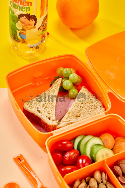 ALİNA HOME Grass Nutrition Box with Eymen/500 ml Water Bottle Set